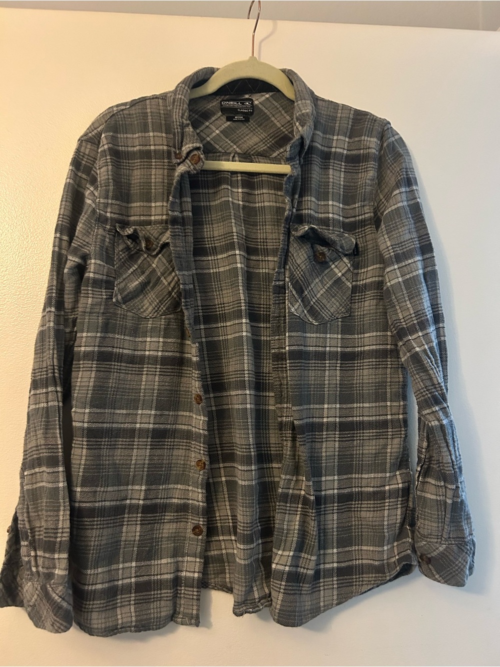O'Neill Gray Plaid Jacket - Classic Fit